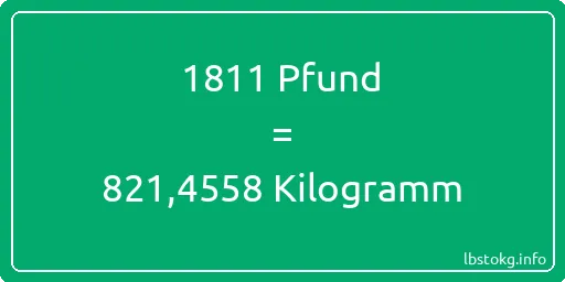 1811 lbs bis kg - 1811 Pfund bis Kilogramm