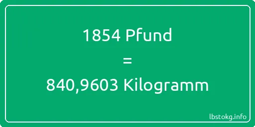 1854 lbs bis kg - 1854 Pfund bis Kilogramm