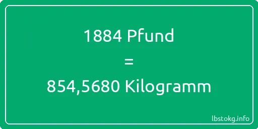 1884 lbs bis kg - 1884 Pfund bis Kilogramm