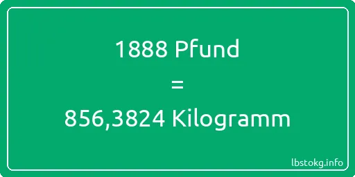 1888 lbs bis kg - 1888 Pfund bis Kilogramm