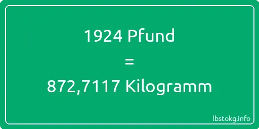 1924 lbs bis kg - 1924 Pfund bis Kilogramm