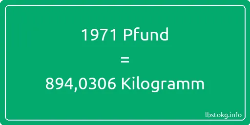 1971 lbs bis kg - 1971 Pfund bis Kilogramm