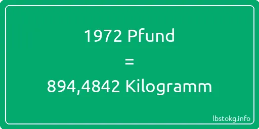 1972 lbs bis kg - 1972 Pfund bis Kilogramm