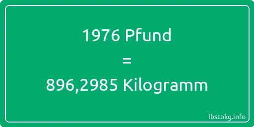 1976 lbs bis kg - 1976 Pfund bis Kilogramm