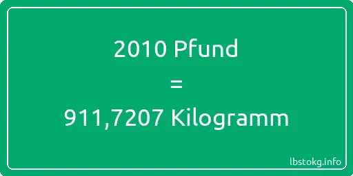 2010 lbs bis kg - 2010 Pfund bis Kilogramm