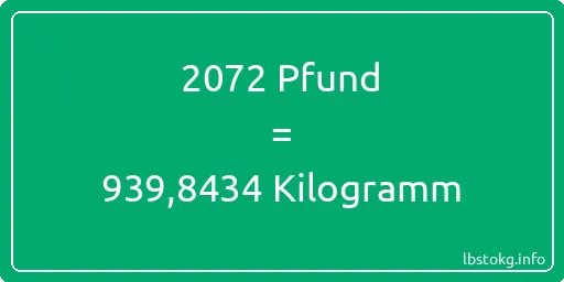 2072 lbs bis kg - 2072 Pfund bis Kilogramm