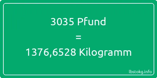 3035 lbs bis kg - 3035 Pfund bis Kilogramm