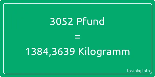 3052 lbs bis kg - 3052 Pfund bis Kilogramm