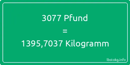 3077 lbs bis kg - 3077 Pfund bis Kilogramm