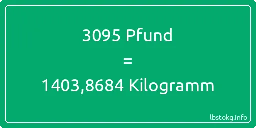 3095 lbs bis kg - 3095 Pfund bis Kilogramm