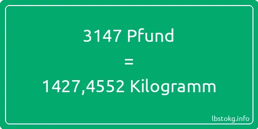 3147 lbs bis kg - 3147 Pfund bis Kilogramm