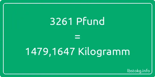 3261 lbs bis kg - 3261 Pfund bis Kilogramm