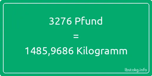 3276 lbs bis kg - 3276 Pfund bis Kilogramm