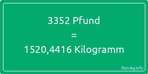 3352 lbs bis kg - 3352 Pfund bis Kilogramm