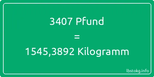 3407 lbs bis kg - 3407 Pfund bis Kilogramm