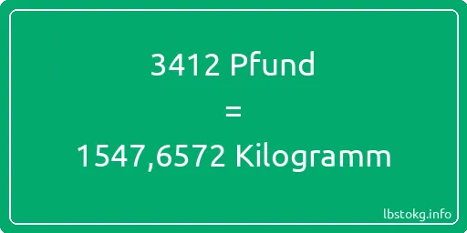 3412 lbs bis kg - 3412 Pfund bis Kilogramm