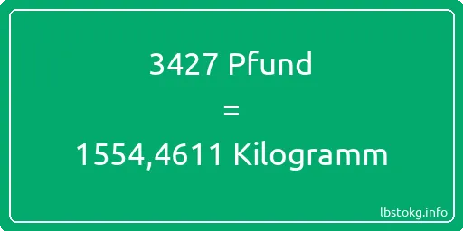 3427 lbs bis kg - 3427 Pfund bis Kilogramm