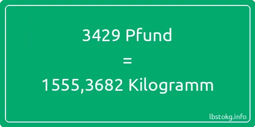 3429 lbs bis kg - 3429 Pfund bis Kilogramm