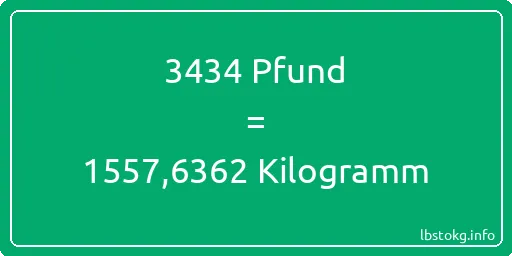 3434 lbs bis kg - 3434 Pfund bis Kilogramm