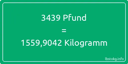 3439 lbs bis kg - 3439 Pfund bis Kilogramm