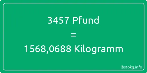 3457 lbs bis kg - 3457 Pfund bis Kilogramm