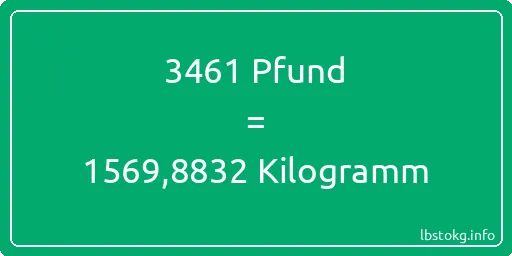 3461 lbs bis kg - 3461 Pfund bis Kilogramm