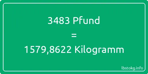 3483 lbs bis kg - 3483 Pfund bis Kilogramm