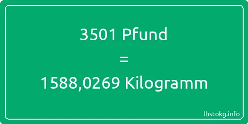 3501 lbs bis kg - 3501 Pfund bis Kilogramm