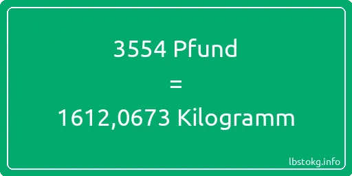 3554 lbs bis kg - 3554 Pfund bis Kilogramm