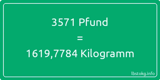 3571 lbs bis kg - 3571 Pfund bis Kilogramm