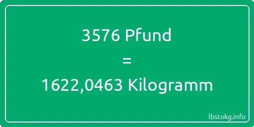 3576 lbs bis kg - 3576 Pfund bis Kilogramm