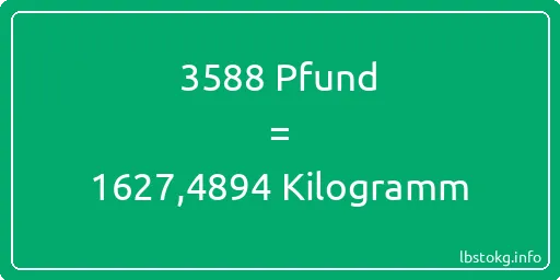 3588 lbs bis kg - 3588 Pfund bis Kilogramm