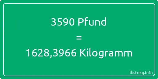 3590 lbs bis kg - 3590 Pfund bis Kilogramm