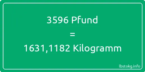 3596 lbs bis kg - 3596 Pfund bis Kilogramm