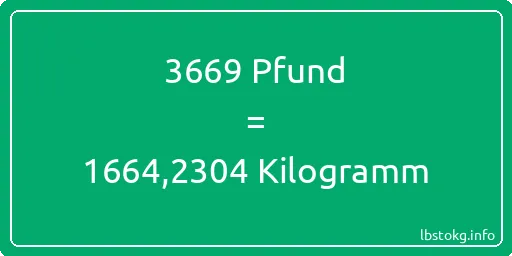 3669 lbs bis kg - 3669 Pfund bis Kilogramm