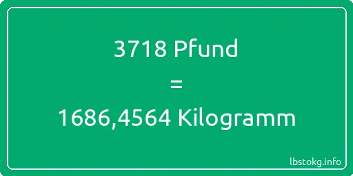 3718 lbs bis kg - 3718 Pfund bis Kilogramm