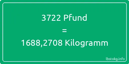 3722 lbs bis kg - 3722 Pfund bis Kilogramm