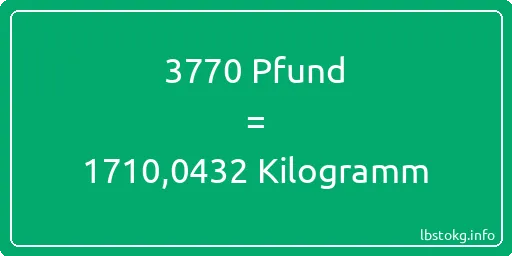 3770 lbs bis kg - 3770 Pfund bis Kilogramm