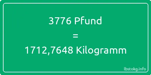 3776 lbs bis kg - 3776 Pfund bis Kilogramm