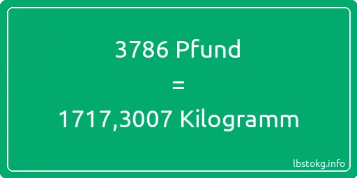 3786 lbs bis kg - 3786 Pfund bis Kilogramm