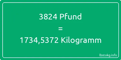 3824 lbs bis kg - 3824 Pfund bis Kilogramm