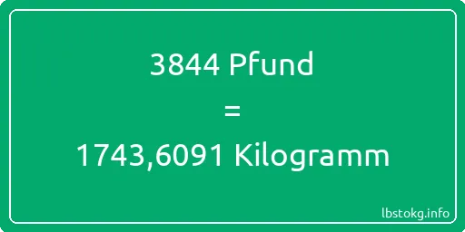 3844 lbs bis kg - 3844 Pfund bis Kilogramm