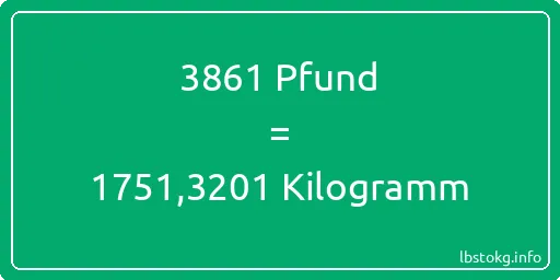 3861 lbs bis kg - 3861 Pfund bis Kilogramm