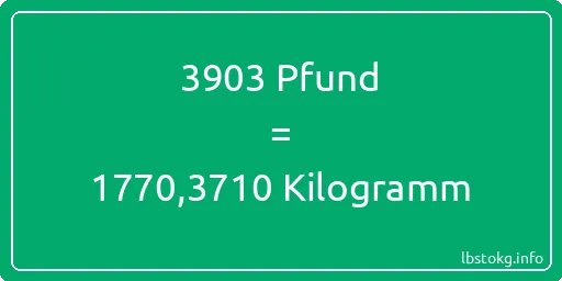 3903 lbs bis kg - 3903 Pfund bis Kilogramm