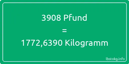 3908 lbs bis kg - 3908 Pfund bis Kilogramm