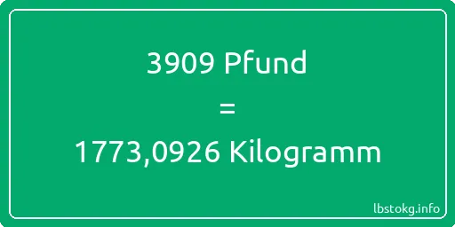 3909 lbs bis kg - 3909 Pfund bis Kilogramm