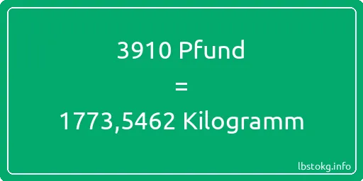 3910 lbs bis kg - 3910 Pfund bis Kilogramm