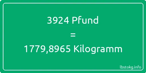 3924 lbs bis kg - 3924 Pfund bis Kilogramm