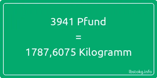 3941 lbs bis kg - 3941 Pfund bis Kilogramm