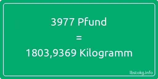 3977 lbs bis kg - 3977 Pfund bis Kilogramm